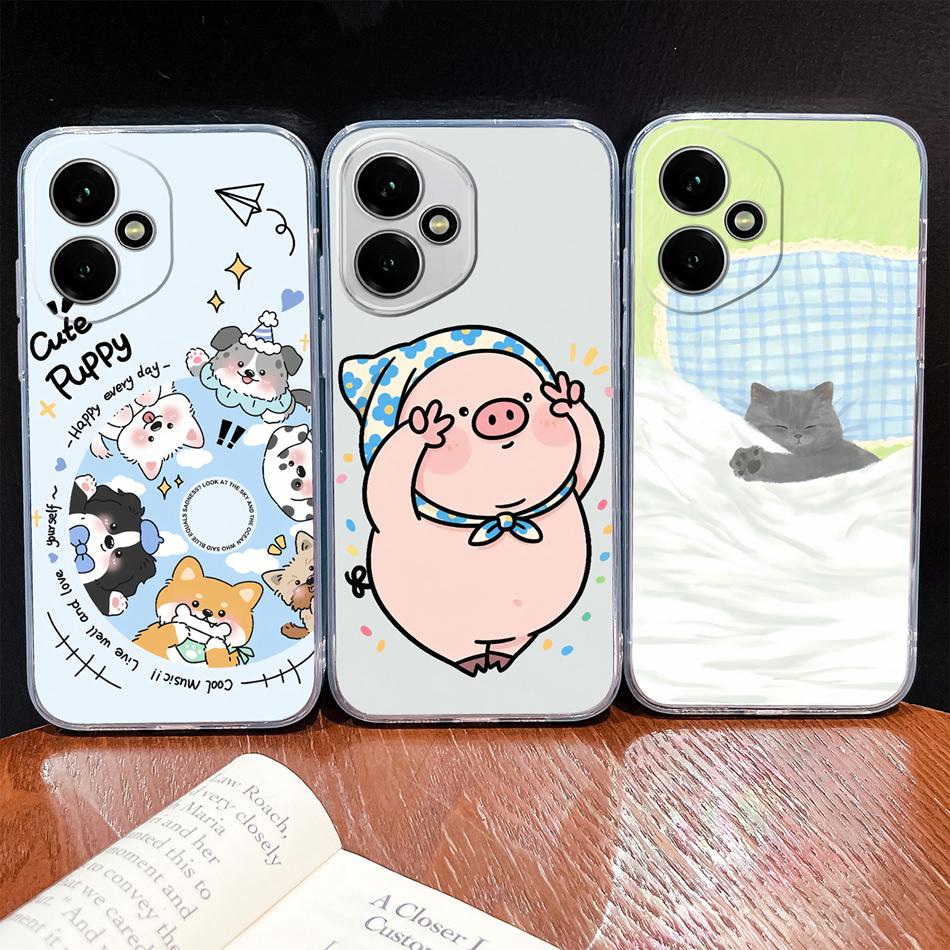 For Honor 400 Pro / 400 Lite / 400 Smart Case Cupid-Angel Soft Clear Slim Silicone Anti Drop Phone Back Covers For Honor400 5G