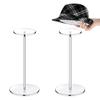 Wig Display Rack Hat Stands for Display Hat Pedestal Stand Round Barbell Pedestal Display Riser for Hat Watch Showcase