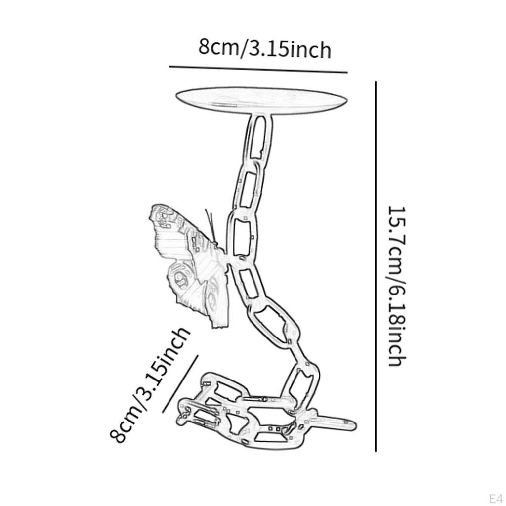 Chain Candle Holder for Home Use, Iron Stand Table Decor Living Room