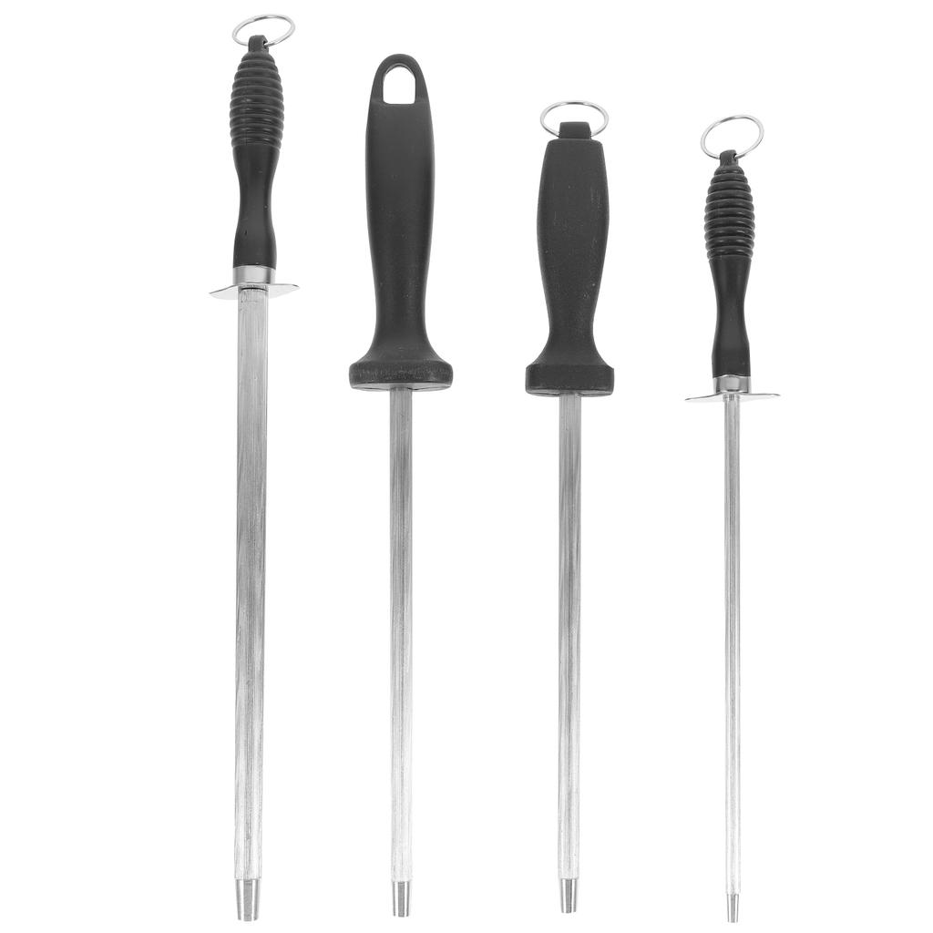 Stainless Steel Sharpening Rod Ergonomic Knife Sharpener Honing Steel Home Kitchen Chef Cooks Sharpening Rod
