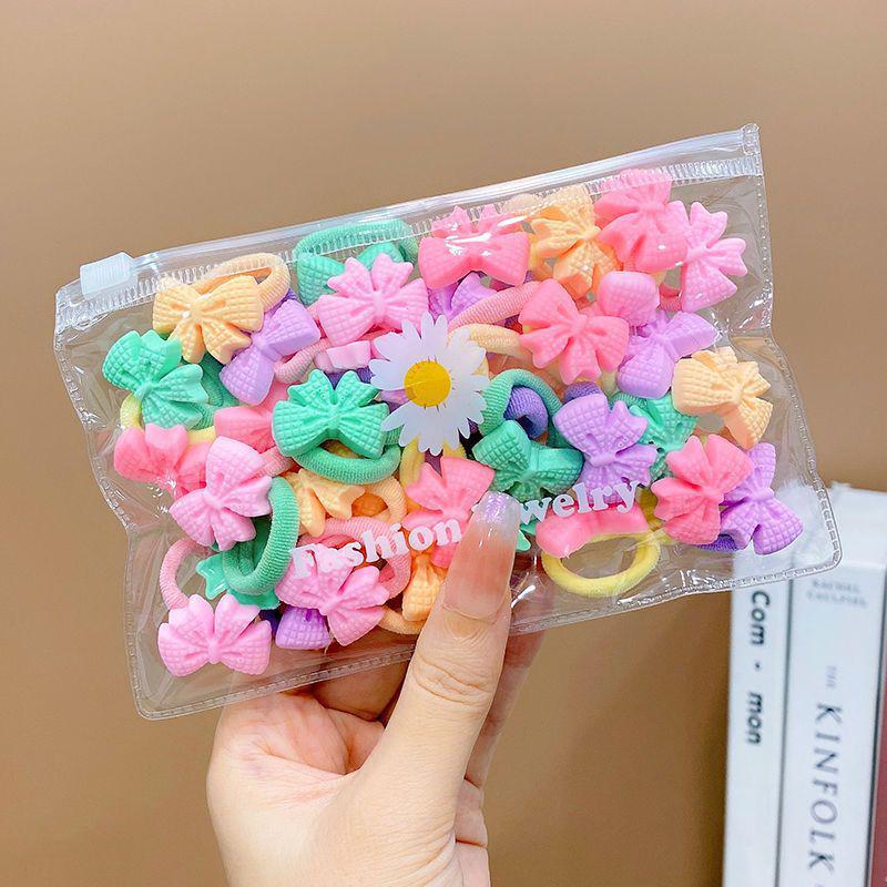 Korean Baby Girl Hair Ties - Small Elastic Ponytail Bands