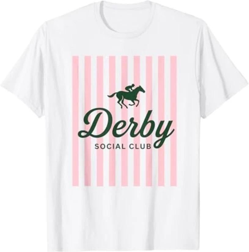 Funny Derby Social Club Vibes Friends Weekend Party Humor T-Shirt 4XL