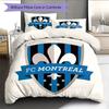 CF Montreal Pattern Bedding Home Decoration Birthday Gift (1 * Duvet Cover + 2 * Pillowcase, Without Core)