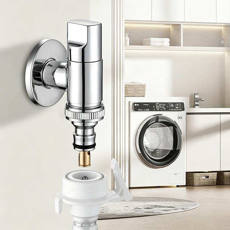 Multi Use Stainless Steel Washing Machine Faucet Quick Opening Angle Valve Rotary Switch Automatic Water Stop Valve Specific