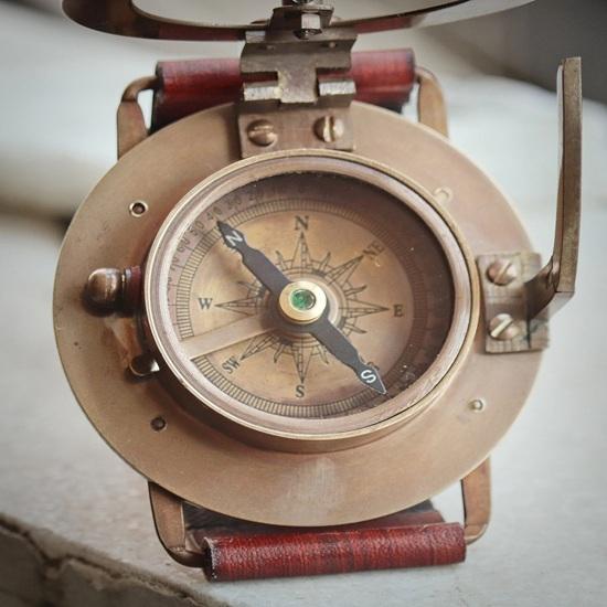 Hand Watch Compass, Men's Bracelet Leather Compass Watch, Perfect For Adventures, Gift for him, Birthday, Gift for my son