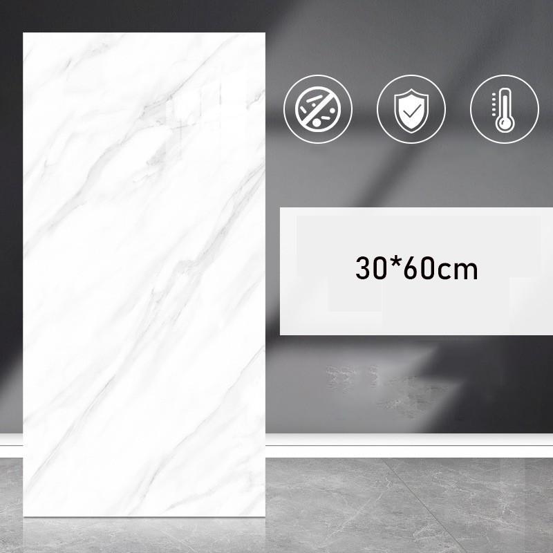 Adesivo autoadesivo con motivo in marmo simulato per piastrelle Decorazione da parete Pannello impermeabile in alluminio-plastica per WC