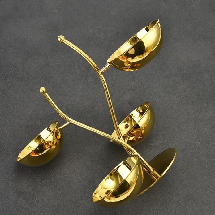 Multi Functional Stainless Steel Snacks Rack Efficient Candy Nut Serving Bowl For Home Parties And Campings