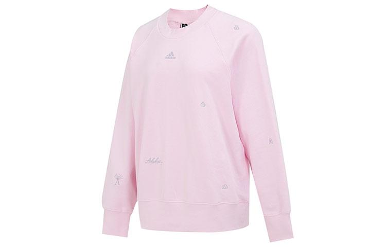 

Adidas Sweatshirts Women s Pink Crew Neck Moderate Regular IC0812 XL