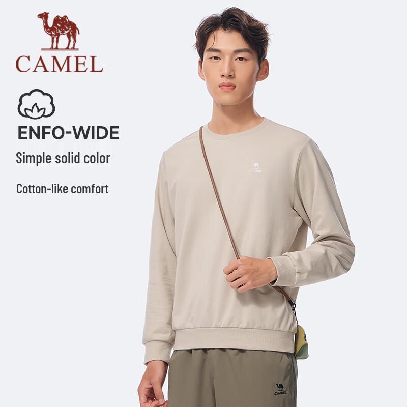 Camel Unisex Long Sleeve Round Neck Sweatshirt