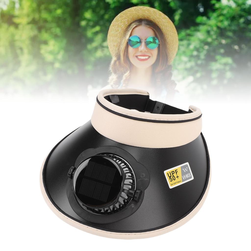 Solar Fan Hat Wide Brim Outdoor   Hat Portable Unisex Fan   Hat for Bch Travel Fishing Hiking