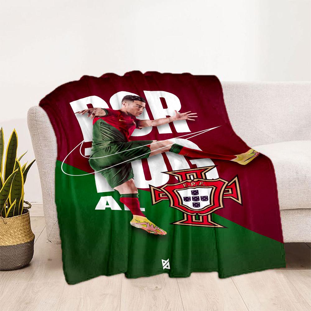 Ronaldo's Soccer Legacy Blanket Soft & Cozy Suitable for Sofa Bed Bedding Four Seasons Universal Warmthful Decor