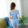 Women's Modal Chest Pad Short Sleeve Pajama Set - Summer Five-Point Shorts