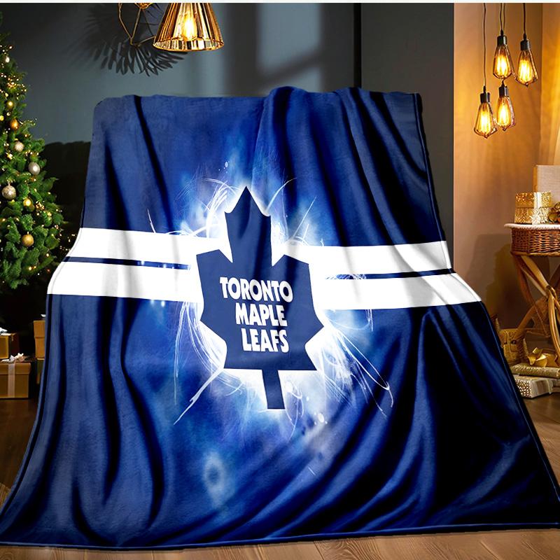 Maple Leafs Flannel Blanket, Use for Birthday/Holiday Gift, Soft Blanket for Sofa/Bed/Camping/Office/Tourism Use,All Seasons