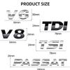 2026 Neu Für VOLKSWAGEN VW 1 Stück Chrom 3D ABS PASSAT TSI TDI V6 V8 Buchstaben Auto Heck Heckklappe Karosserie Seite Kotflügel Abzeichen Logo Emblem