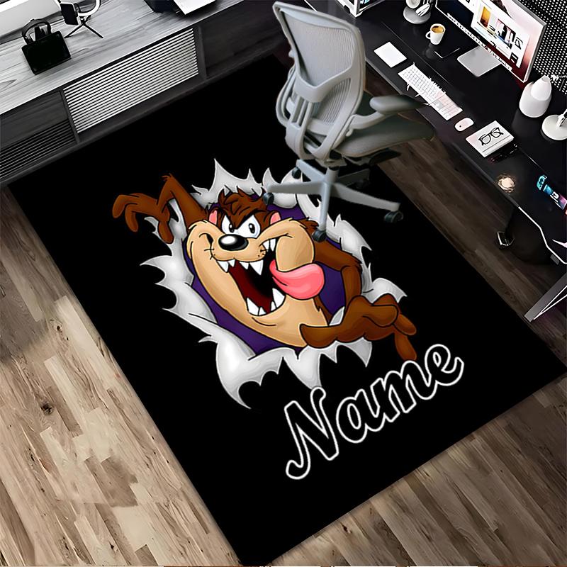 Custom Name Thunder Cat Living Room Non-Slip Area Rug Soft Carpet for Bedroom Kids Playroom Sofa Office Home Decor Doormat