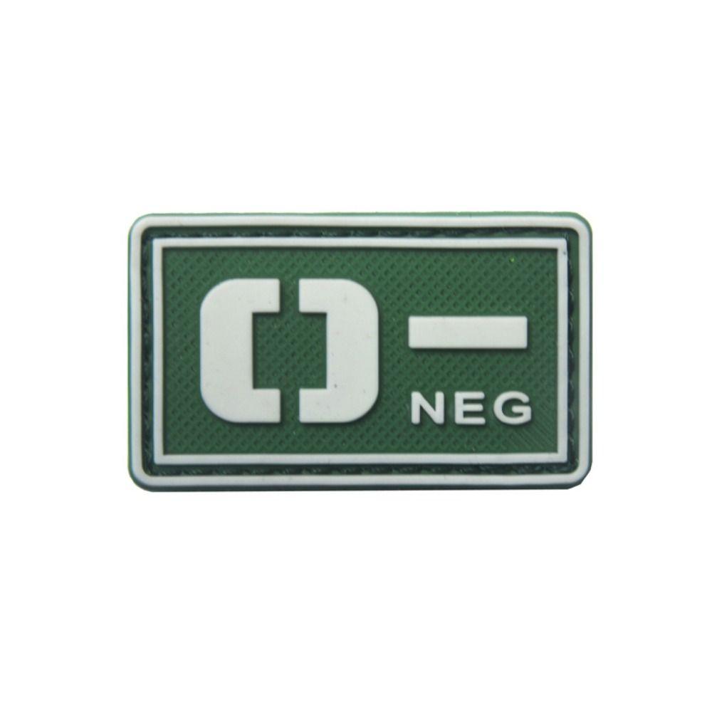 PVC Glue Stamp Blood Type Magic Sticker Embroidered Patch Emergency Armband  Helmet Decoration