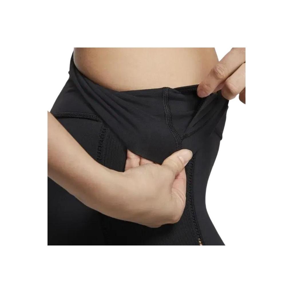 Nike Yoga Luxe Infinalon Ribbed Breathable Fitness Pants Women Pants Black CJ3664-010