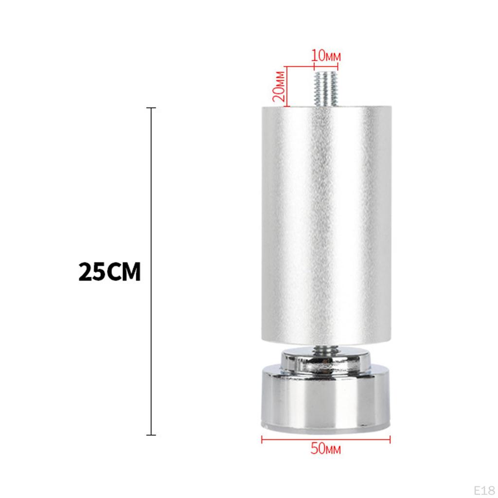 4 Stück Gewinde Bettgestellbeine, Tischfüße, Verstellbare Hochbelastbare Sofa Metallmöbelbeine