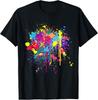 Colourful Paint Splashed Colours Gift Unisex T-Shirt