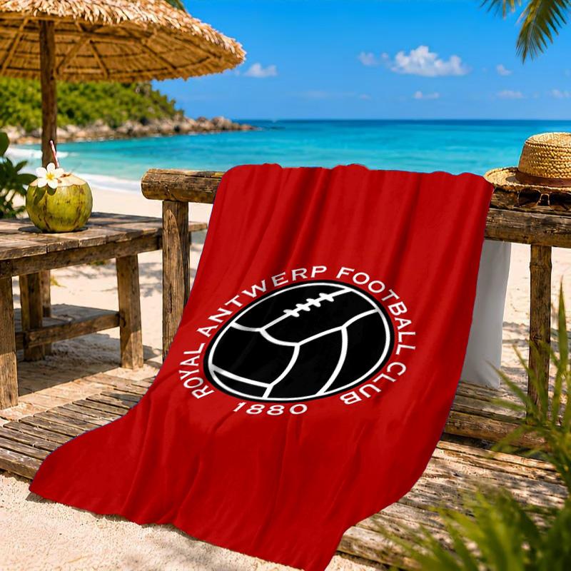 Royal Antwerp Fc Crest Beach Towel, Quick-drying, Easy to Care for, Suitable for Both Fitness and Beach Vacations,Sports Essential