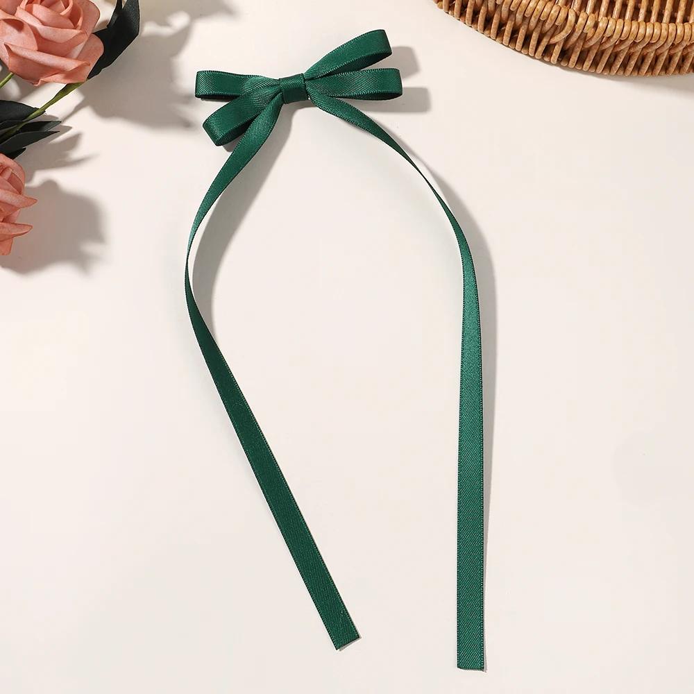 1 Stück/Los Ballettstil Mädchen Schleife Langes Band Haarspange Süßes Mädchen Halb Zusammengebundenes Haar Kopfschmuck Stil Mode Haarschmuck