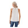 Women Vest Halter Neck Off Shoulder Sleeveless Tops Loose Fit Pure Color Sequin Decoration Party Tops Casual Daily Wear
