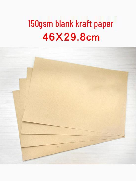 100-Pack A4/A3 Acid-Free Kraft Paper Document Covers for School, Law Firm, Architectural Use