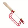Coping Saw Aluminum Alloy Frame Fret Saw with Diamond Wire Jigsaws for Jade Stone Ceramic Glass Wood Metal Accurate Cutting