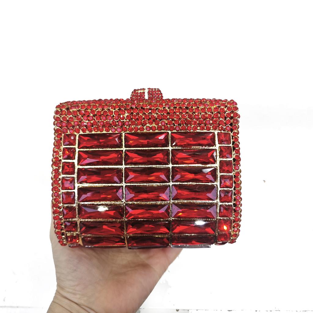 New Diamond Dinner Bag Glass Rhinestone Banquet Rhinestone Clutch Purse