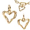 Original Copper Colorful Charms Snowflake Heart Lock Key Earrings Beads For Necklace Diy Bracelet Present Jewellery