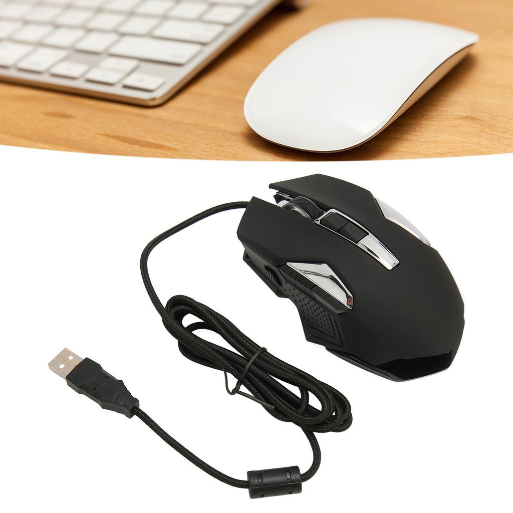 RGB Gaming Mouse 7200 DPI Programmable Buttons Backlight Software Support       Button USB Wired Game Mouse