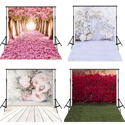 Flowers Image Photography Background Vinyl Baby Photo Studio Props 5x3ft 7x5ft 8x6ft