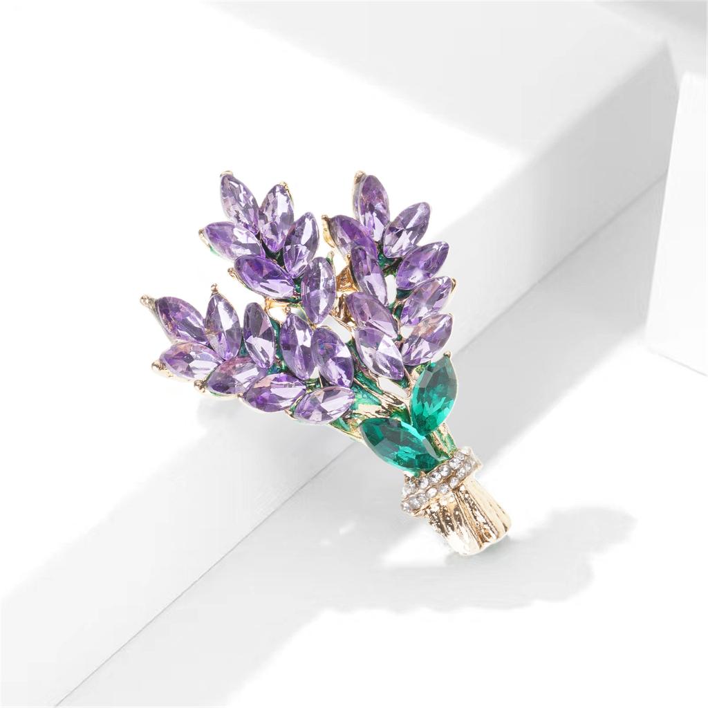Fashionable Lapel Pin Jewelry Elegant Lavender Lapel Pin Accessory Unique Brooch Collar Pin Jewelry Ornament