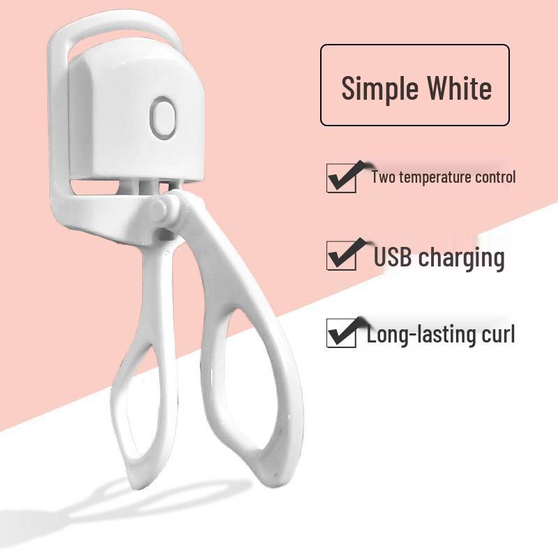 

Перезаряжаемые электрические щипцы для завивки ресниц: Нагрев, Стойкий завиток, Формирующая клипса для ресниц белый