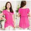 New Fashion Women's Loose Casual Chiffon Summer Short Sleeve T-shirt Blouse Elegant And Breezy