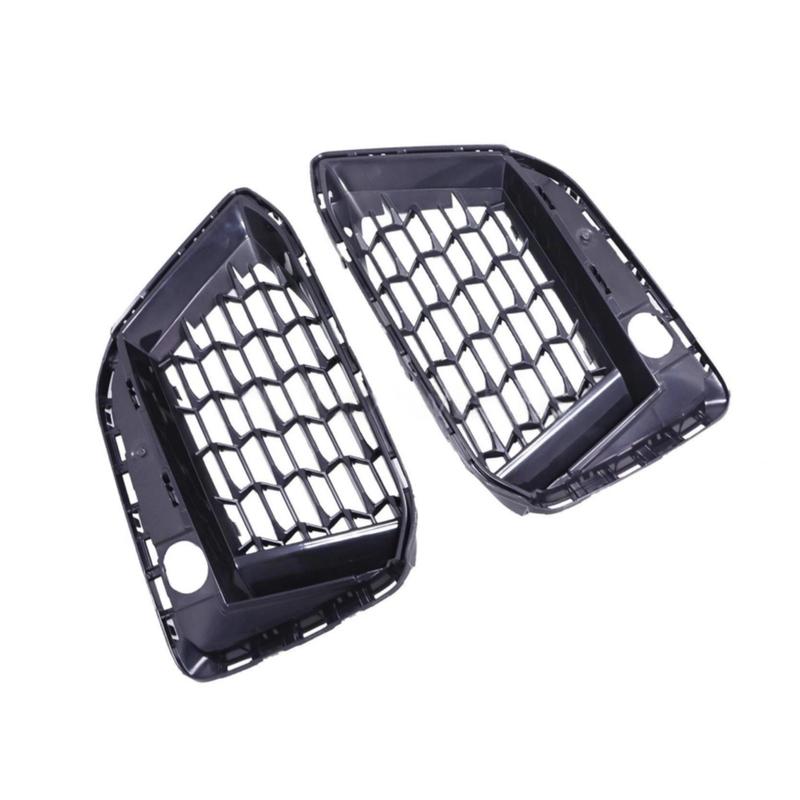 Replacement Front Pair Bumper Lower Grille Compatible with For BMW 5 Series G30 M LCI For 530i 540i   Black