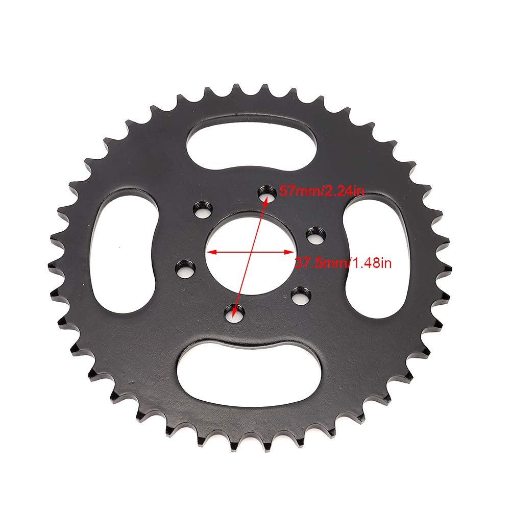 KIMISS Rear Sprocket, ATV Quad 428 Chain Rear Sprocket Fit SUNL Roketa JCL NST 125 150 200 250