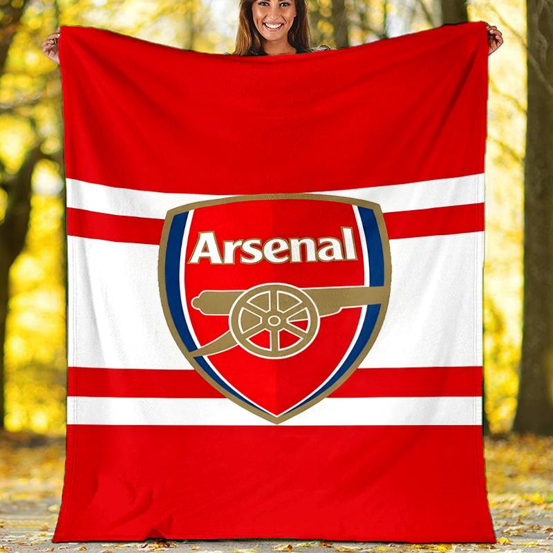 1pc A-Arsenal2 Theme Blanket - Digital Print, Polyester, Cozy for All Seasons, Perfect for Outdoor, and Travel