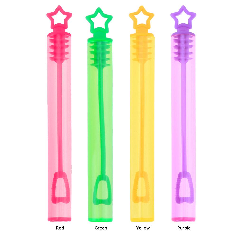 24Pcs Kid Toy DIY Bubble Soap Bottles Empty Wand Tube for Birthday Wedding Decor for Children Holiday Present
