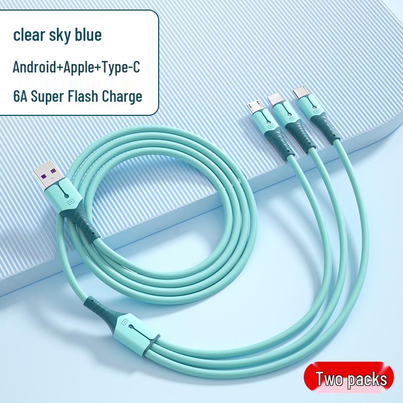 Universal 3-in-1 Multi-Function Fast Charging Cable for Cars