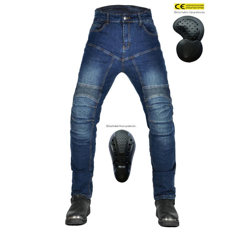 

New product, motorcycle jeans, men s and women s locomotive racing casual straight high-waisted elastic cycling pants 4XL