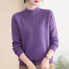 Women's Winter Velvet High-Neck Top: Fashionable Clothing for Middle-Aged Women (40-60 Years)