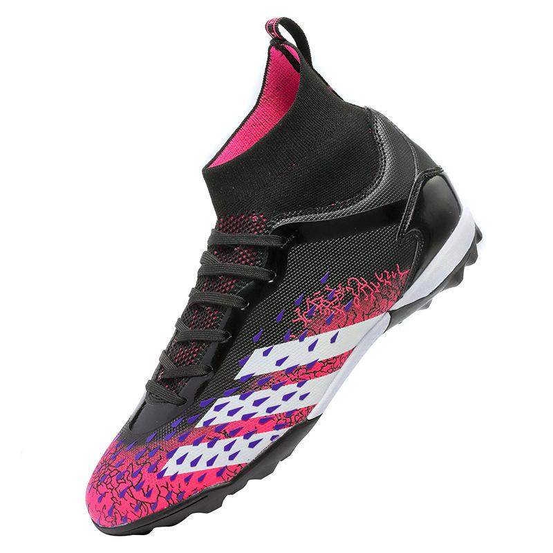 Youth High-Top Football Shoes Men And Women Children Tf Broken Nails Ag Long Spikes Student Sports Training Shoes Men