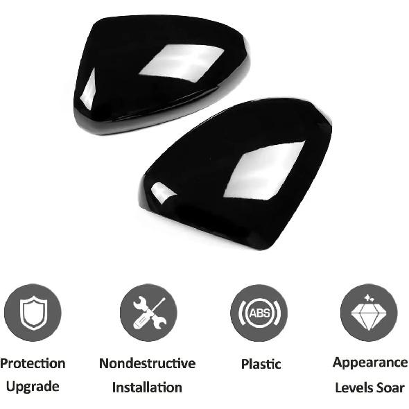 

Carbon Fiber Car Rearview Side Door Mirror Cover Styling Trim For Toyota GR86 ZN8 Subaru BRZ ZD8 2024 2025 Add On Caps ABS Glossy Black