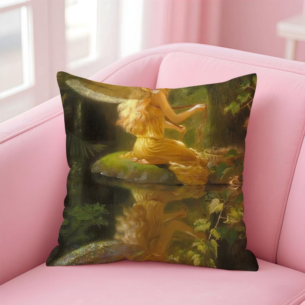 FFairies Cushion Cover Pillowcase Short Plush Invisible zipper Room Sofa Cushion Cover
