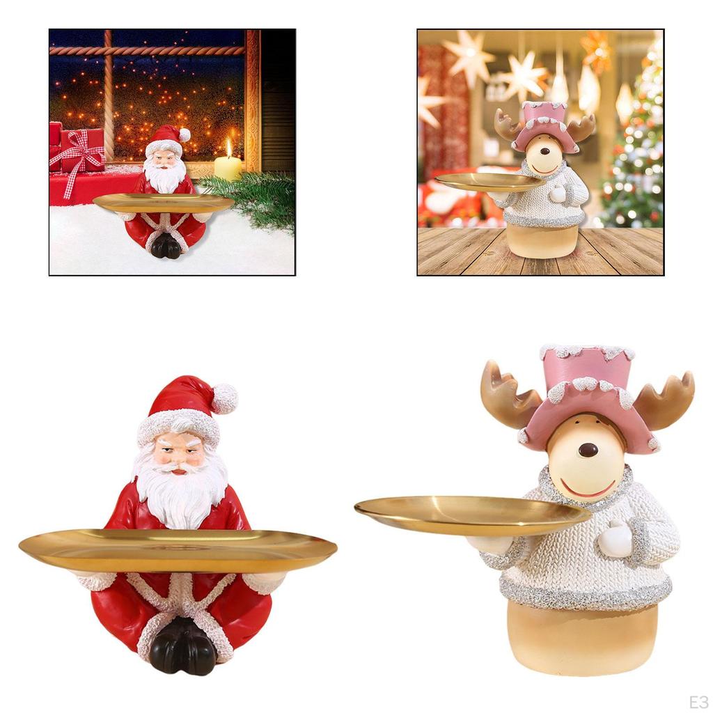 Christmas Dessert Storage Tray, Ideal for Home Decoration Or As A Ornament Shelf