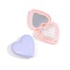 Candy Color Heart Hair Comb with Mirror Mini Anti-static Folding Airbag Comb Air Cushion Comb Hairdressing Massage Comb