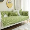 Pure Cotton Non-slip Sofa Cushion Cover – All-Season, Pastoral Style, Full Wrap