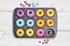 Plaque a cuisson pour donuts - BIRKMANN - EASY BAKING - Acier carbone - Anti adhésif - 12 moules - Ø7cm, 37 x 26 x 2 cm