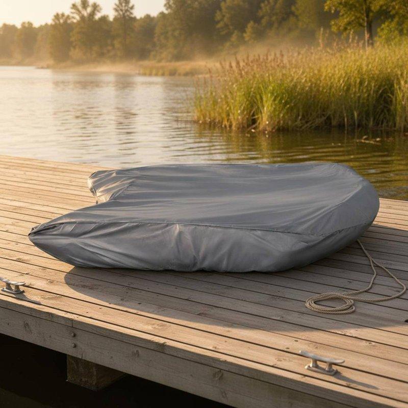 Inflatable Boat Cover Dustproof Inflatable Dinghy Cover Sun Protection Resistant for Outdoor Storage, Transport